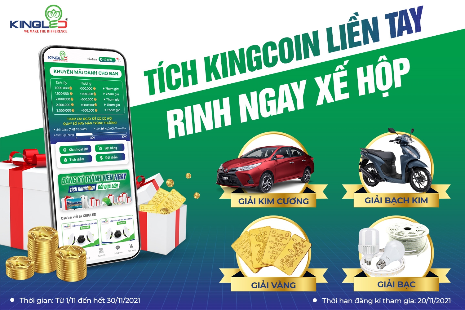 CHÍNH THỨC KHỞI ĐỘNG CTKM THÁNG 11